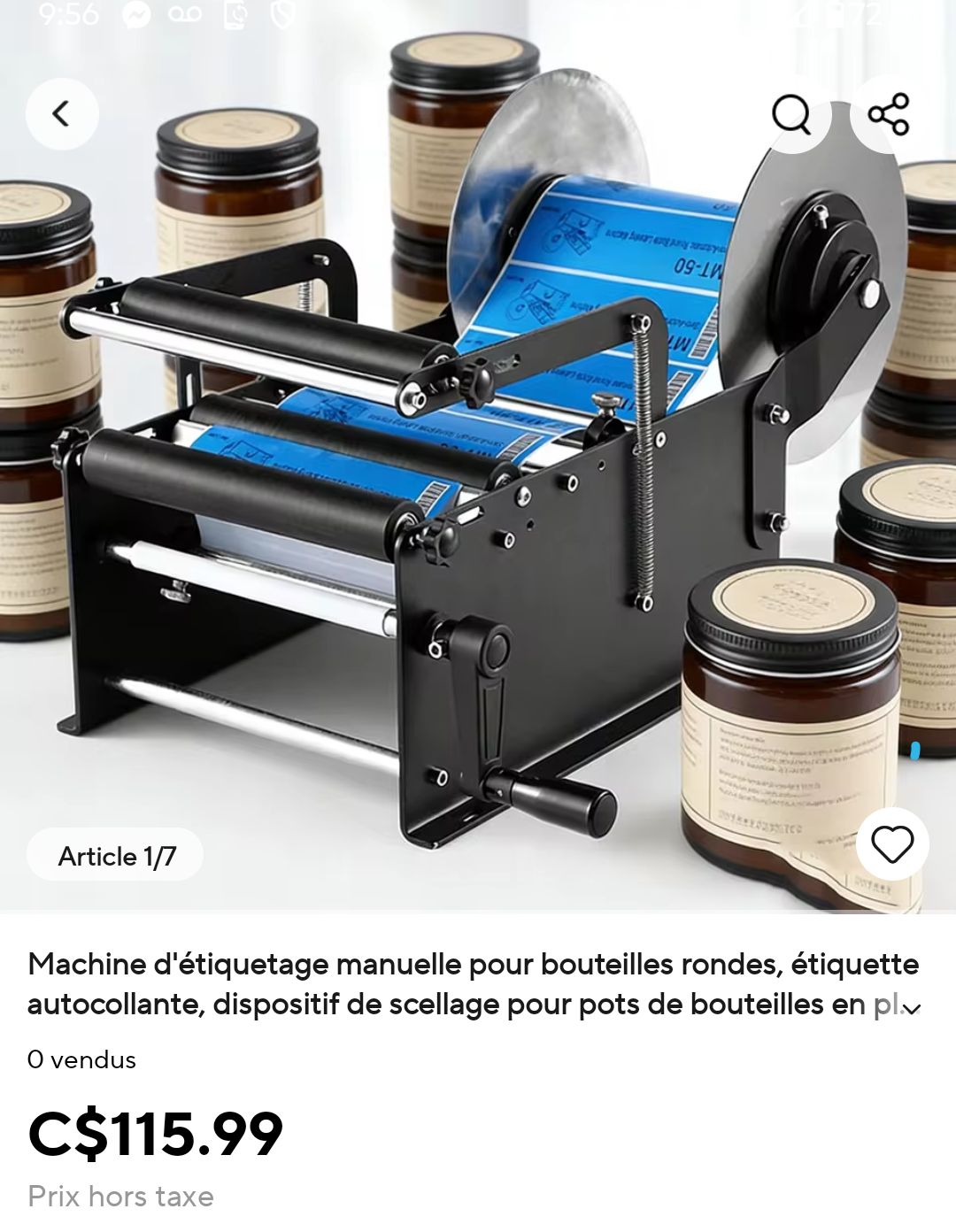 MACHINE D'ÉTIQUETAGE