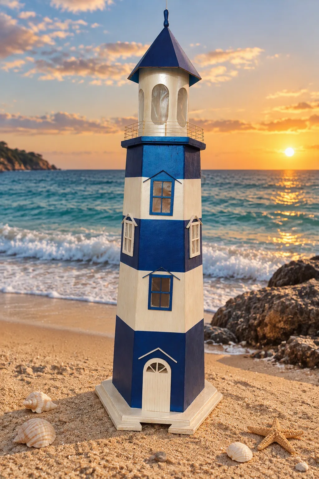 Phare en bois pour décoration