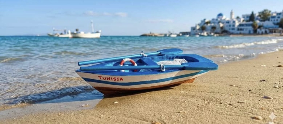 Maquette bateau de pêche 20cm