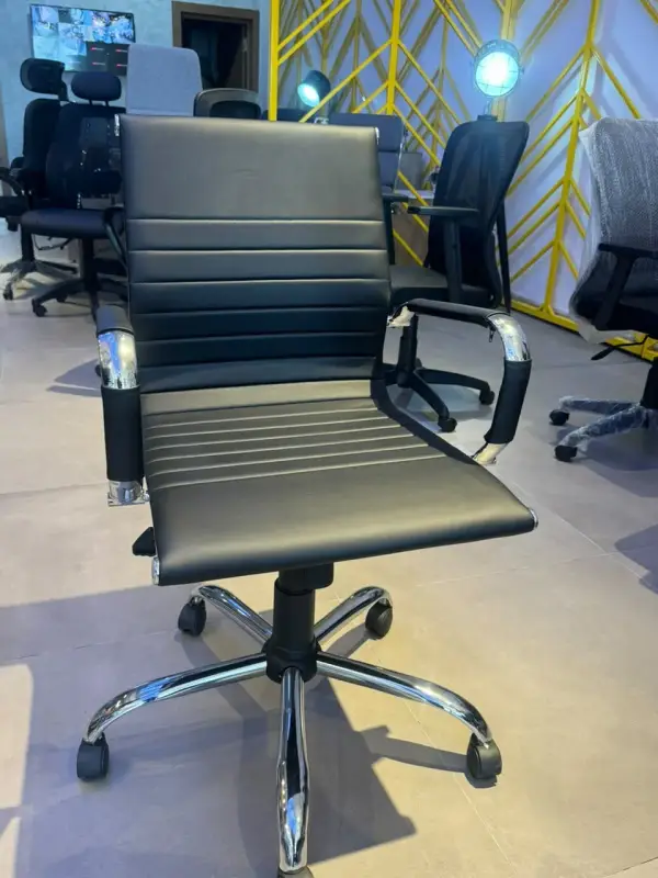 Chaise de Bureau Monaco BD Base Chromer