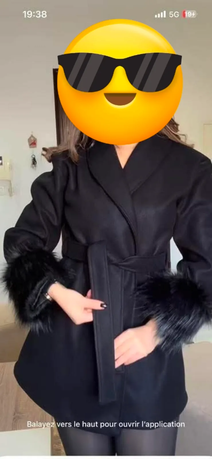 Manteau Cachemire trés chic dispo du taille 34 à50