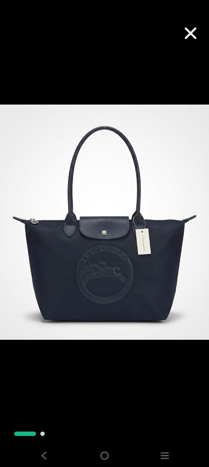 Longchamp taille L bleu